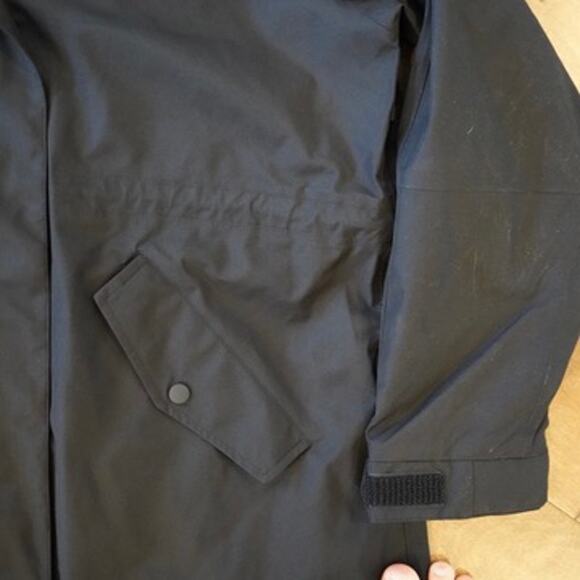 Women’s Quince Weatherproof Trench Raincoat True Black Size Small - Picture 4 of 9